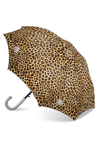 Coral High Kids Kahverengi Leopar Desenli Çocuk Şemsiyesi 12670 - 1