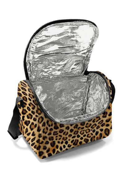 Coral High Kids Kahverengi Leopar Desenli Thermo Beslenme Çantası 22781 - 4