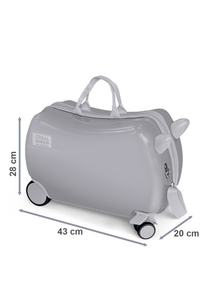 Coral High Kids Kamyon Desenli Otur-Çek Çocuk Valizi 16371 - 6