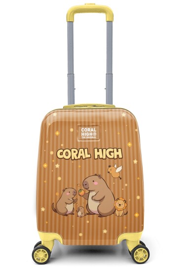 Coral High Kids Kapibara Desenli Çocuk Valizi 16797 - Coral High