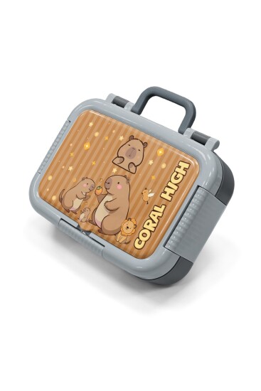 Coral High Kids Kapibara Desenli Paslanmaz Çelik Beslenme Kabı 39289 - 1