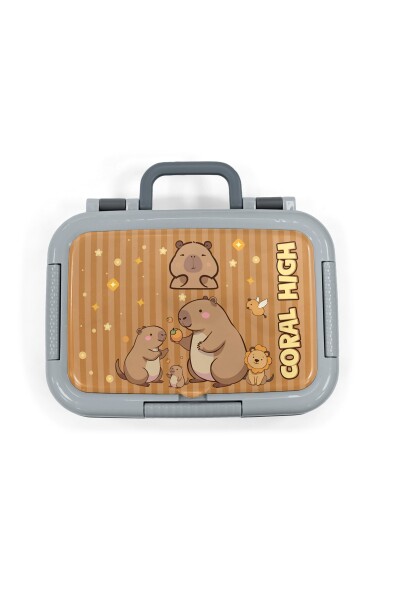 Coral High Kids Kapibara Desenli Paslanmaz Çelik Beslenme Kabı 39289 - 5