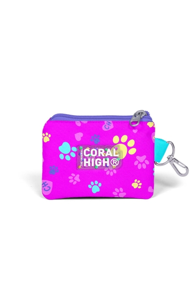 Coral High Kids Kedi Köpek Desenli Bozuk Para Çantası 21928 - 2