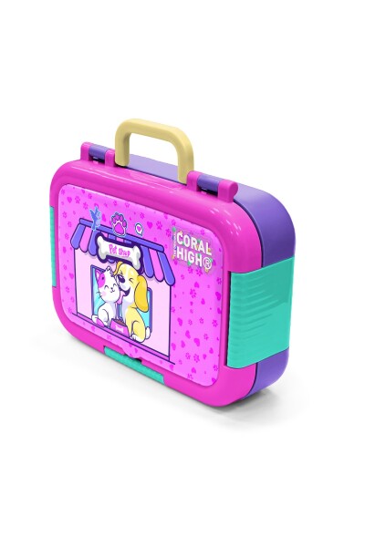 Coral High Kids Kedi Köpek Desenli Desenli Paslanmaz Çelik Beslenme Kabı 39330 - 4