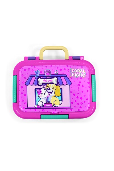 Coral High Kids Kedi Köpek Desenli Desenli Paslanmaz Çelik Beslenme Kabı 39330 - 5