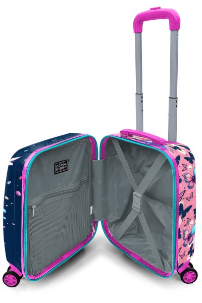 Coral High Kids Kelebek Desenli Çocuk Valizi 16695 - 4
