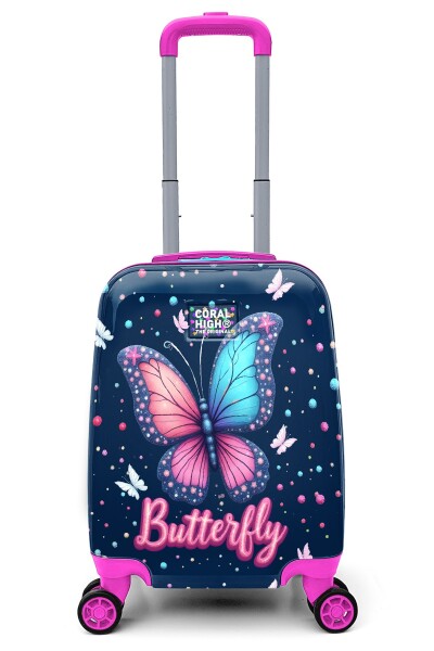 Coral High Kids Kelebek Desenli Çocuk Valizi 16695 - 1