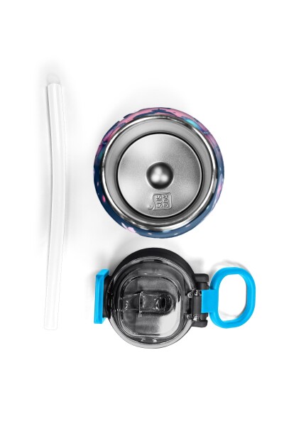 Coral High Kids Kelebek Desenli Pipetli ve Direkt İçim Çelik Termos 500 ml 38131 - 7