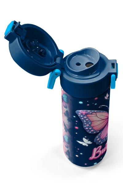 Coral High Kids Kelebek Desenli Pipetli ve Direkt İçim Çelik Termos 500 ml 38131 - 3