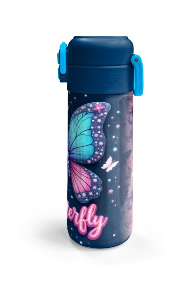 Coral High Kids Kelebek Desenli Pipetli ve Direkt İçim Çelik Termos 500 ml 38131 - 6