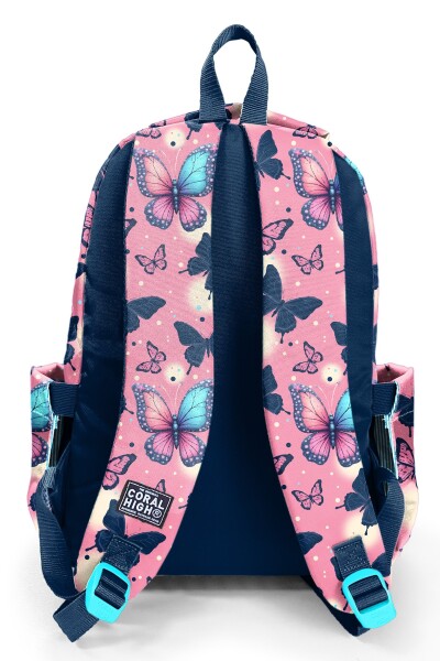 Coral High Kids Kelebek Desenli Üç Bölmeli Okul Sırt Çantası 33249 - 2