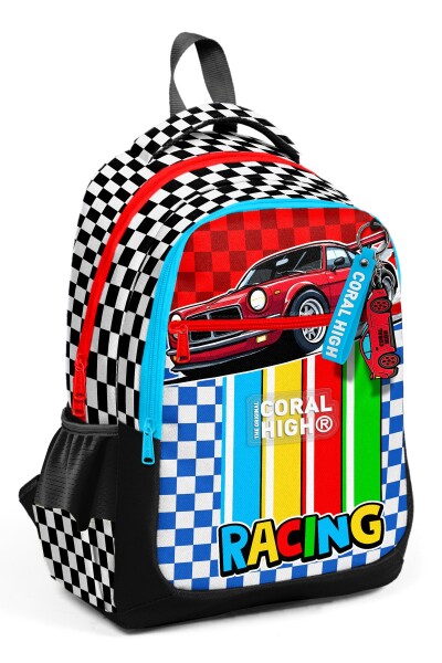 Coral High Kids Kırmızı Araba Desenli 3’lü Okul Çanta Seti SET0133257 - 2
