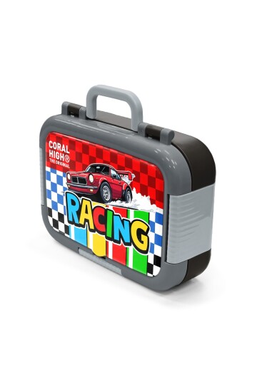Coral High Kids Kırmızı Araba Desenli Paslanmaz Çelik Beslenme Kabı 39157 - 4