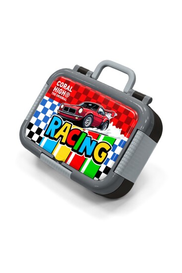 Coral High Kids Kırmızı Araba Desenli Paslanmaz Çelik Beslenme Kabı 39157 - Coral High