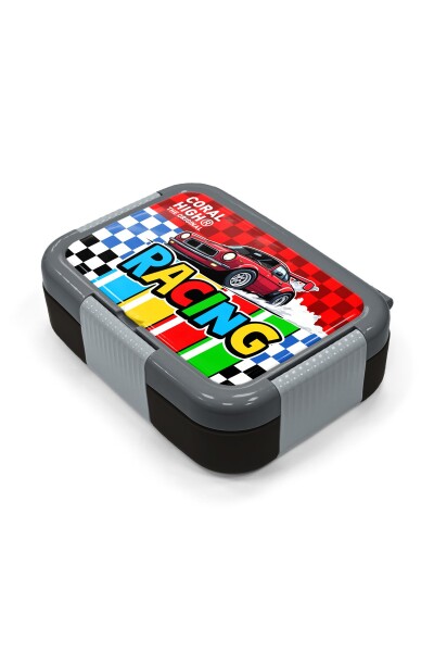 Coral High Kids Kırmızı Araba Desenli Paslanmaz Çelik Beslenme Kabı 39157 - 2