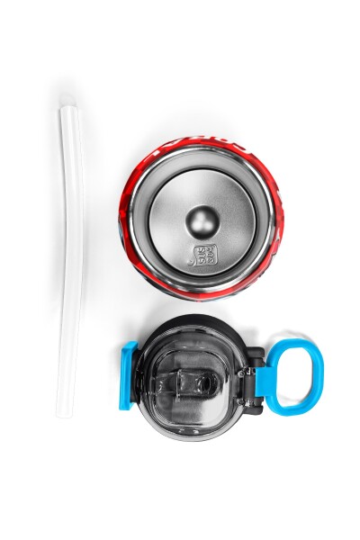 Coral High Kids Kırmızı Araba Desenli Pipetli ve Direkt İçim Çelik Termos 500 ml 38139 - 7