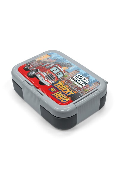 Coral High Kids Kırmızı İtfaiye Desenli Paslanmaz Çelik Beslenme Kabı 39163 - 2