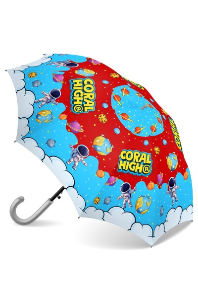 Coral High Kids Kırmızı Mavi Astronot Uzay Desenli Çocuk Şemsiyesi 36113 - 1
