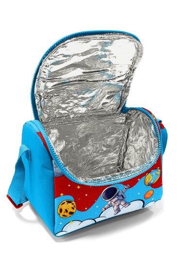 Coral High Kids Kırmızı Mavi Astronot Uzay Desenli Thermo Beslenme Çantası 37145 - 4