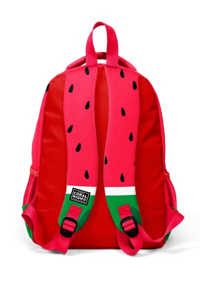 Coral High Kids Kırmızı Yeşil Karpuz Desenli 3’lü Okul Çanta Seti SET0114428 - 5