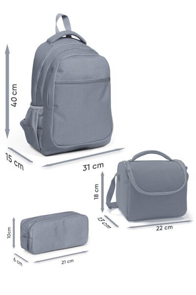 Coral High Kids Kırmızı Yeşil Karpuz Desenli 3’lü Okul Çanta Seti SET0114428 - 2