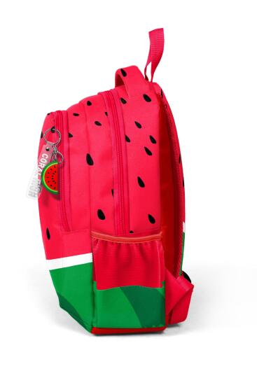 Coral High Kids Kırmızı Yeşil Karpuz Desenli Üç Bölmeli Okul Sırt Çantası 14428 - 6