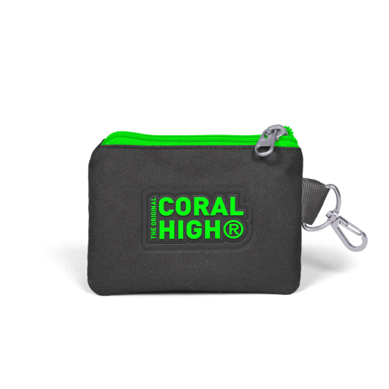 Coral High Kids Koyu Gri Futbol Desenli Bozuk Para Çantası 21705 - 2