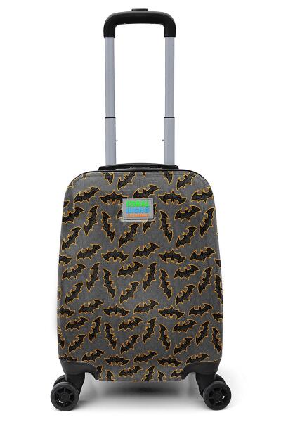 Coral High Kids Koyu Gri Hardal Yarasa Desenli Çocuk Valizi 16740 - 1