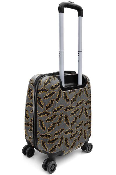 Coral High Kids Koyu Gri Hardal Yarasa Desenli Çocuk Valizi 16740 - 9