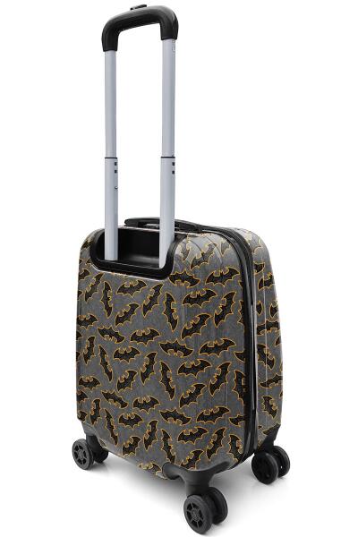 Coral High Kids Koyu Gri Hardal Yarasa Desenli Çocuk Valizi 16740 - 6