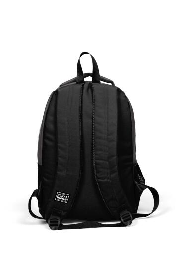 Coral High Kids Koyu Gri Siyah Üç Bölmeli USB'li Okul Sırt Çantası 24307 - 4