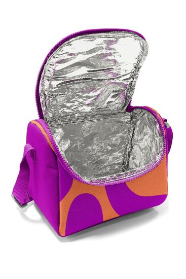 Coral High Kids Koyu Pembe Turuncu Desenli Thermo Beslenme Çantası 22784 - 4