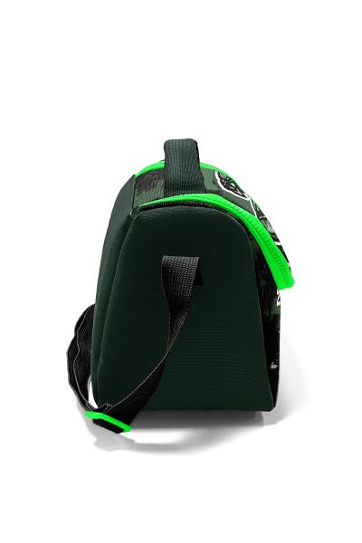 Coral High Kids Koyu Yeşil Siyah Dinozor Desenli Thermo Beslenme Çantası 11725 - 2