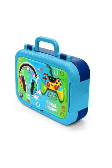 Coral High Kids Kulaklık Game Desenli Paslanmaz Çelik Beslenme Kabı 39365 - 4