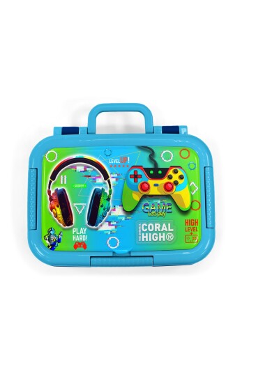 Coral High Kids Kulaklık Game Desenli Paslanmaz Çelik Beslenme Kabı 39365 - 5