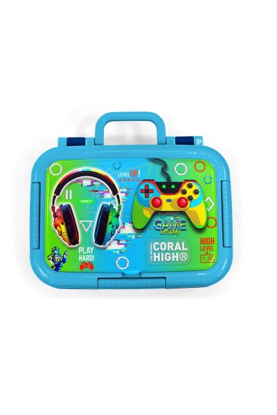Coral High Kids Kulaklık Game Desenli Paslanmaz Çelik Beslenme Kabı 39365 - 5