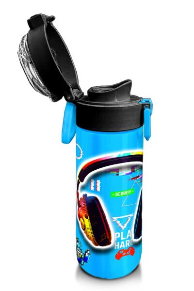 Coral High Kids Kulaklık Game Desenli Pipetli ve Direkt İçim Çelik Termos 500 ml 31841 - 6