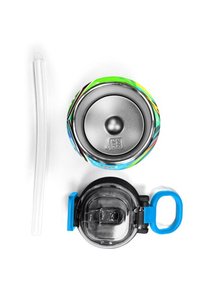 Coral High Kids Kulaklık Game Desenli Pipetli ve Direkt İçim Çelik Termos 500 ml 31841 - 7