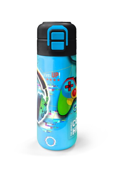 Coral High Kids Kulaklık Game Desenli Pipetli ve Direkt İçim Çelik Termos 500 ml 31841 - 4