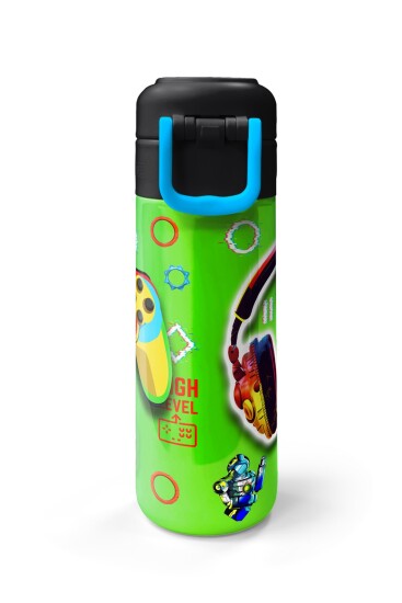 Coral High Kids Kulaklık Game Desenli Pipetli ve Direkt İçim Çelik Termos 500 ml 31841 - 7