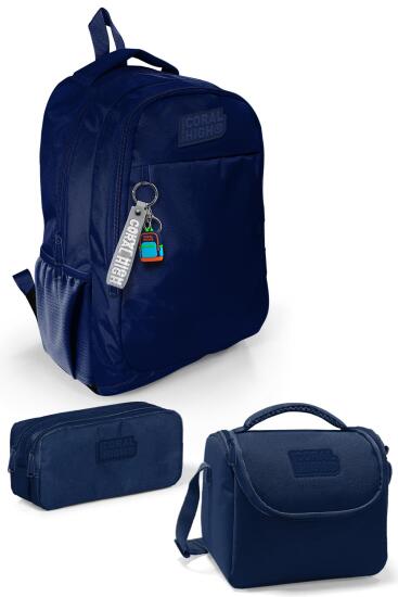 Coral High Kids Lacivert 3’lü Okul Çanta Seti SET0114399 