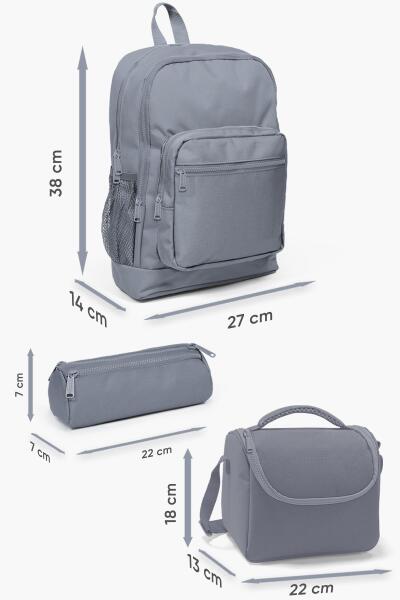 Coral High Kids Lacivert 3’lü Okul Çanta Seti SET0123716 - 3