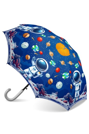 Coral High Kids Lacivert Astronot Desenli Çocuk Şemsiyesi 36116 - Coral High