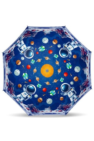 Coral High Kids Lacivert Astronot Desenli Çocuk Şemsiyesi 36116 - 2