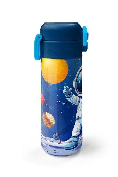 Coral High Kids Lacivert Astronot Desenli Pipetli ve Direkt İçim Çelik Termos 500 ml 38134 - 5