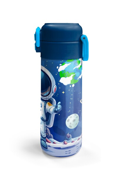 Coral High Kids Lacivert Astronot Desenli Pipetli ve Direkt İçim Çelik Termos 500 ml 38134 - 6