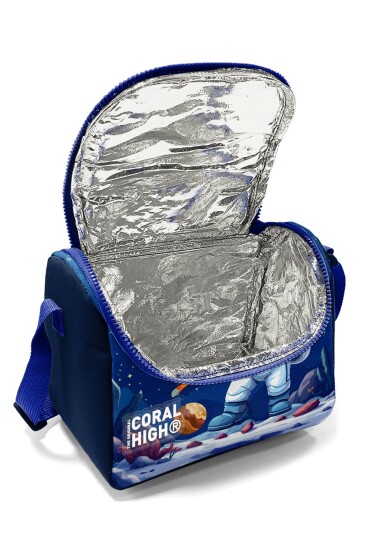 Coral High Kids Lacivert Astronot Desenli Thermo Beslenme Çantası 37152 - 4