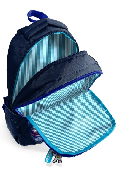 Coral High Kids Lacivert Astronot Desenli Üç Bölmeli Okul Sırt Çantası 33252 - 3