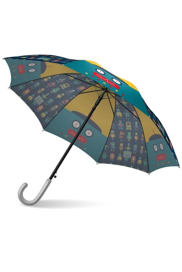 Coral High Kids Lacivert Çivit Robot Desenli Çocuk Şemsiyesi 12672 - 5