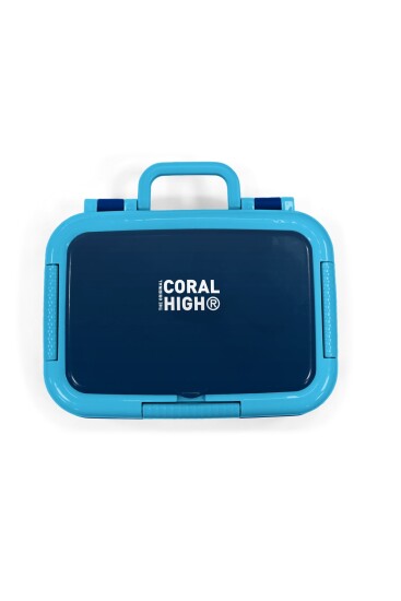 Coral High Kids Lacivert Desenli Paslanmaz Çelik Beslenme Kabı 39352 - 5